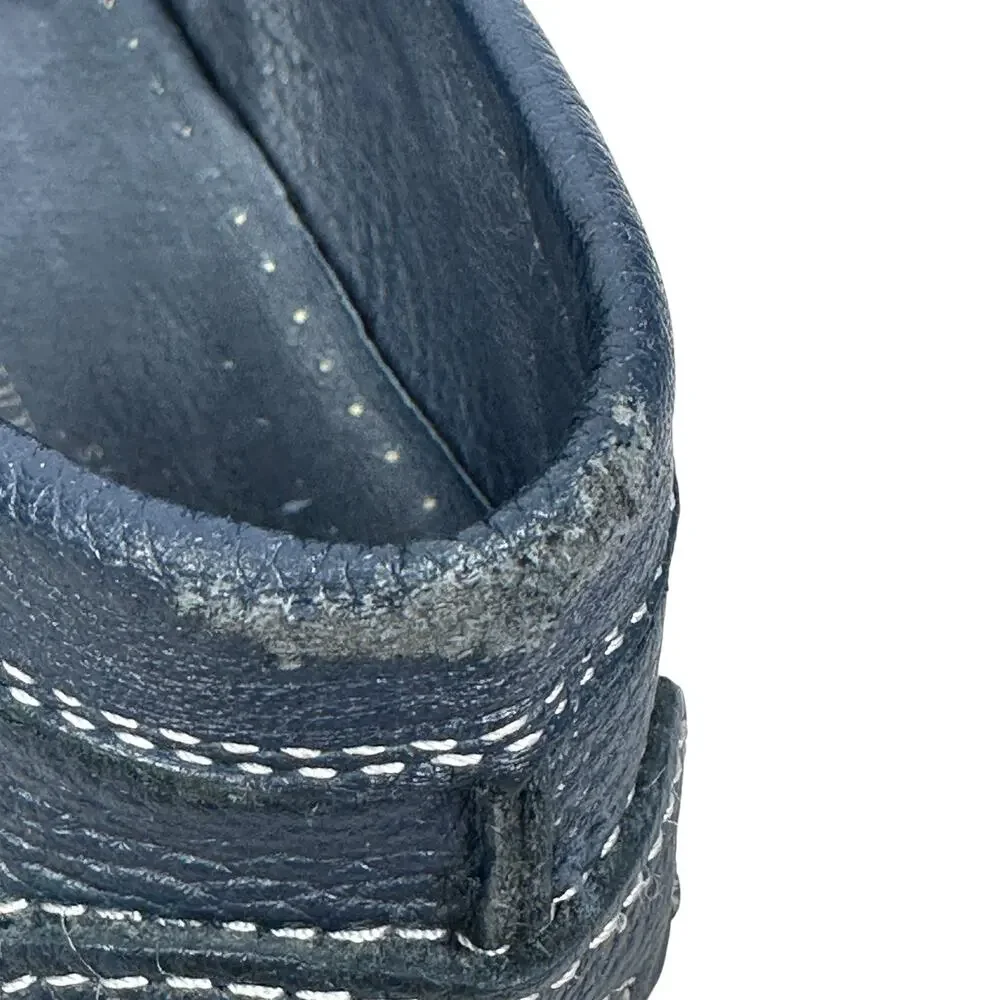 Balmain Paris Penny Loafer Driving Shoes Men’s 44 US 11 Navy Blue Casual Slip-On - Picture 9 of 12